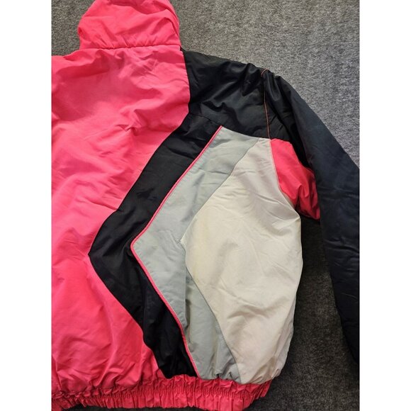 Vintage 80s Yamaha Racing Puffer Colorblock Jacket Size Large  Snowmobile - Picture 13 of 16